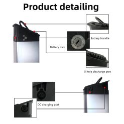 48V 12.8Ah Foldable Electric Bicycle Battery - Image 8