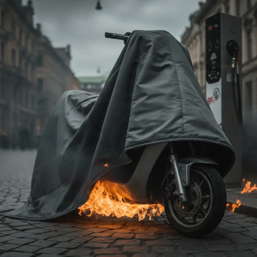 Ebike scooter fire blanket 1