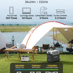 3600W 3840Wh Expandable Portable Power Station1