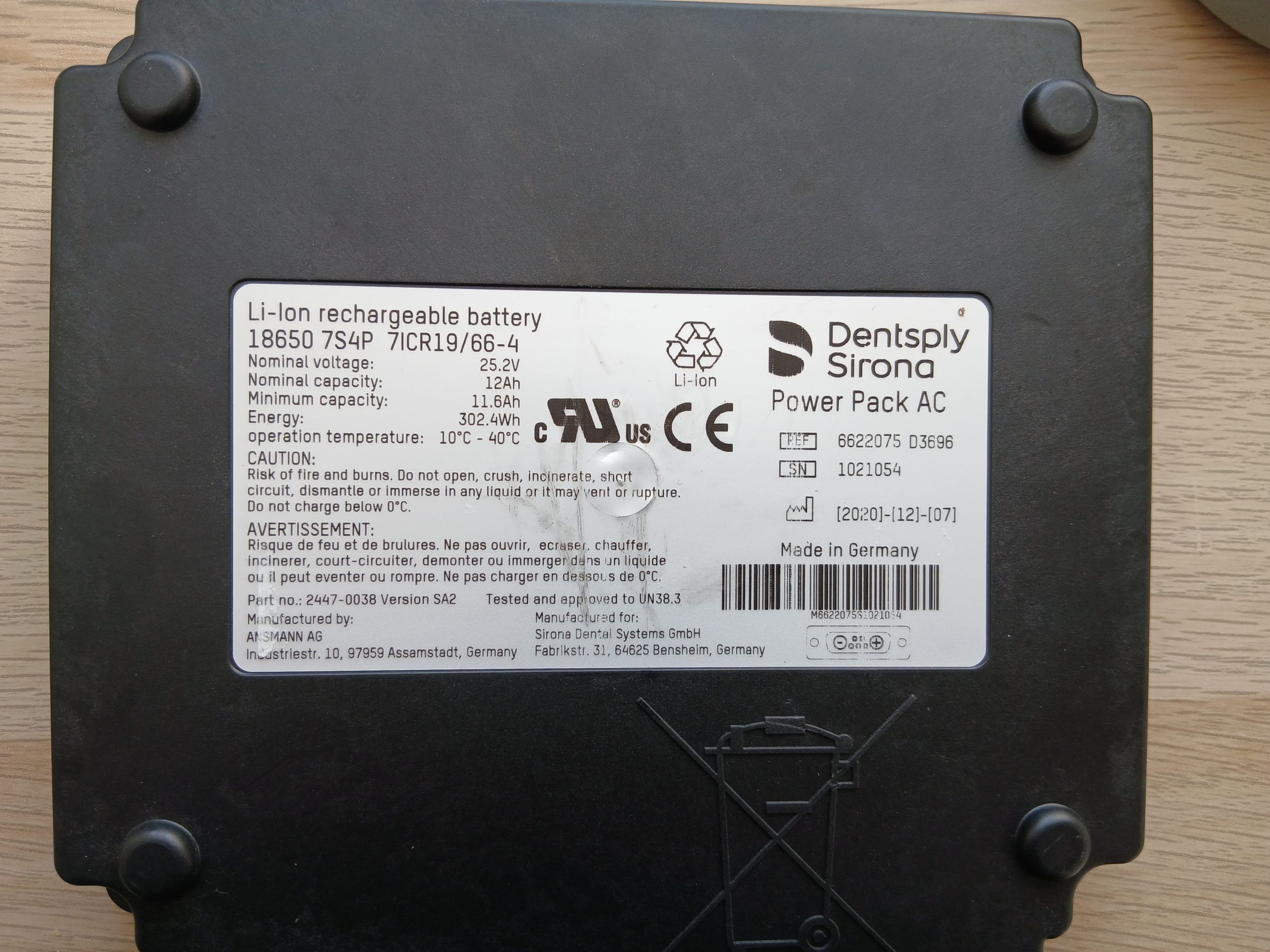 Dentsply Sirona Power Pack AC
