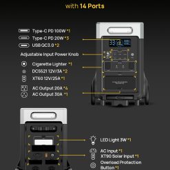 3600W 3840Wh Expandable Portable Power Station8